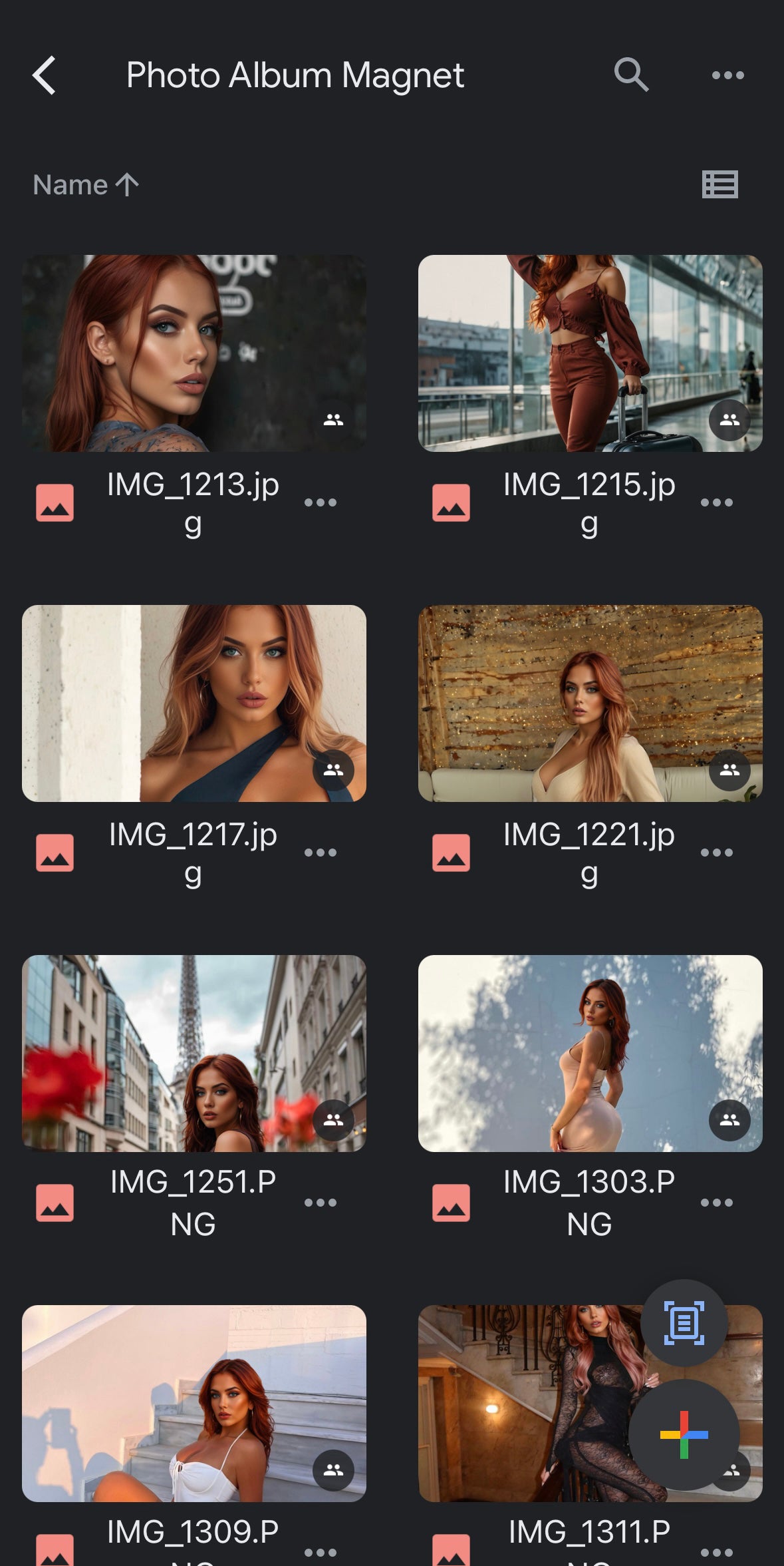 Photo Album Magnet