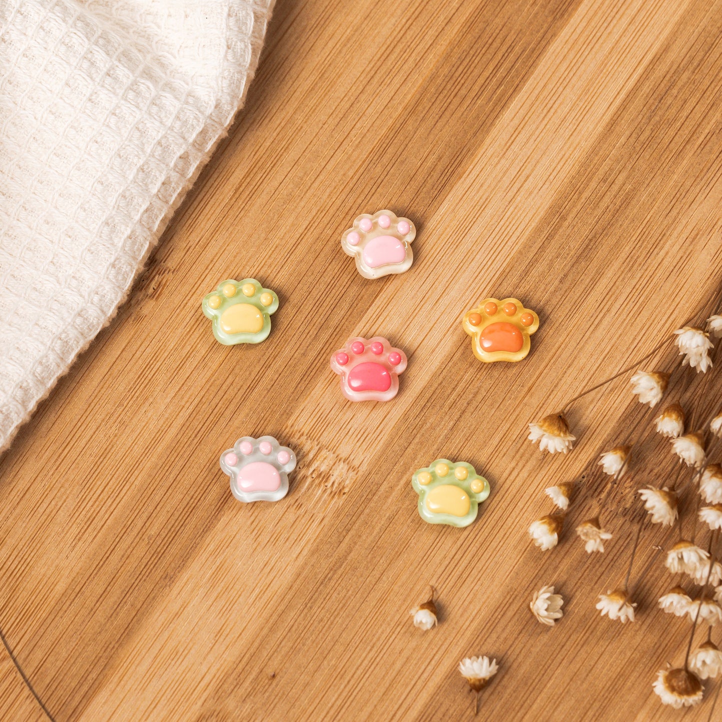 6pcs Mini Cat Paws Magnets